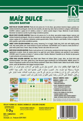Semilla Maiz Golden Bantam