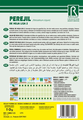 Semilla Perejil de Hoja Lisa 2