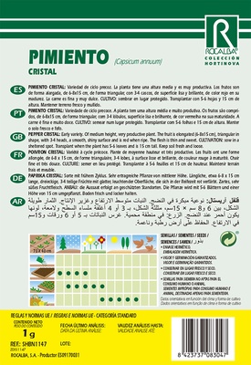 Semilla Pimiento Cristal