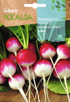 Semilla Rabanito Redondo Rojo Punta blanca