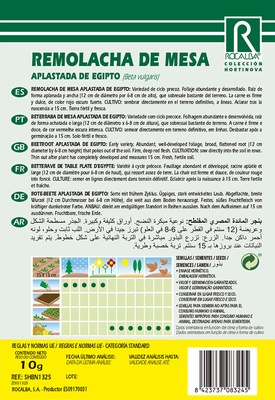 Semilla Remolacha de Mesa Aplastada de Egipto