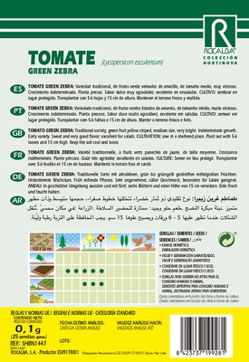 Semilla Tomate Green Zebra