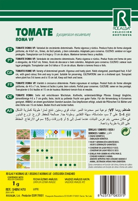 Semilla Tomate Roma Vf