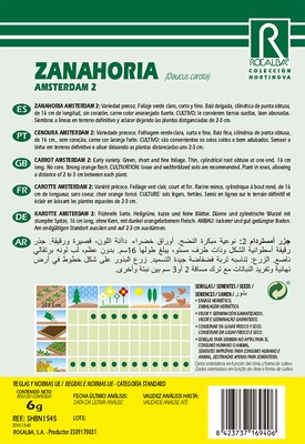 Semilla Zanahoria Amsterdam 2