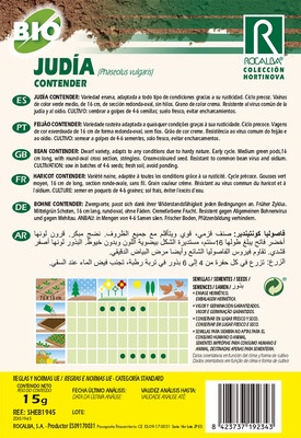 Semilla Ecologica Judia Contender
