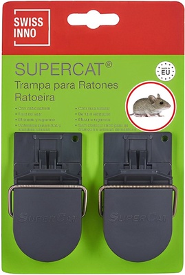 Trampa Ratones Plastico Supercat  blister 2 Piezas