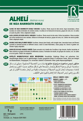 Semilla Alheli de Niza Mammouth Doble Variado