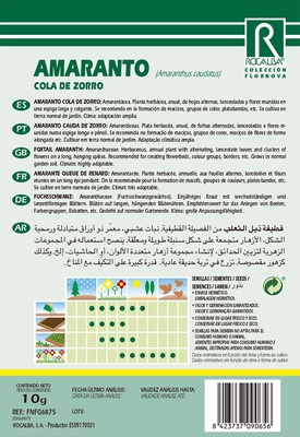 Semilla Amaranto Cola de Zorro