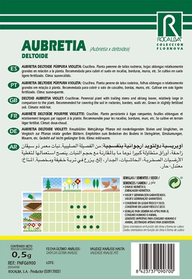 Semilla Aubretia Deltoide Purpura Violeta