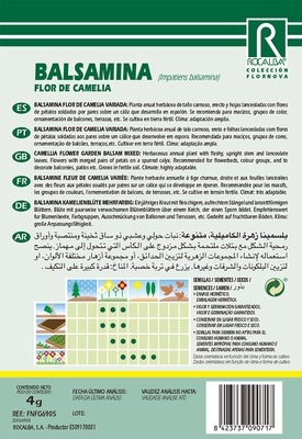 Semilla Balsamina Flor de Camelia Variada