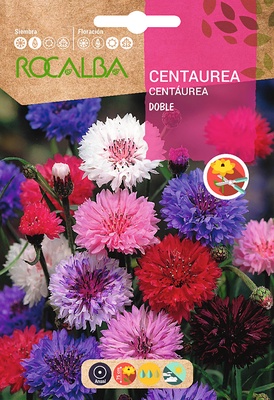 Semilla Centaurea Doble Variada
