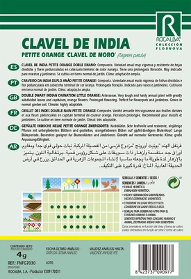 Semilla Clavel de India Petite Orange D. Verano