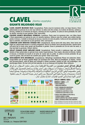 Semilla Clavel Gigante Mejorado, Rojo