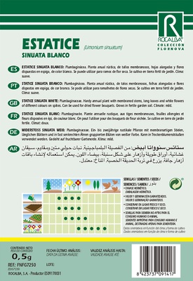 Semilla Estatice Sinuata Blanco