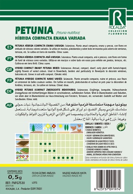 Semilla Petunia Hibrida Compacta Enana,variada
