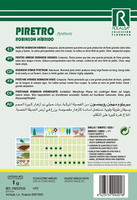 Semilla Piretro Robinson Hibrido Variado