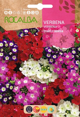 Semilla Verbena Sparkle Hibrida, Variada