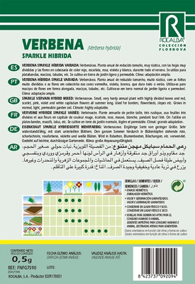 Semilla Verbena Sparkle Hibrida, Variada