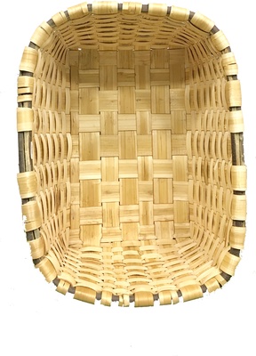 Cesto Banastra Madera Rectangular Artesanal Grande