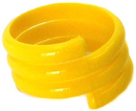 Marca Espiral Gallinas 16mm Amarillo 20 Unidades