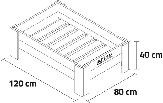 Mesa Cultivo Madera Gardenbrico L40