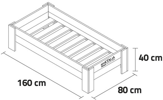 Mesa Cultivo Madera Gardenbrico XXl40