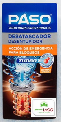 Paso Desatascador Turbo Monodosis 70gr