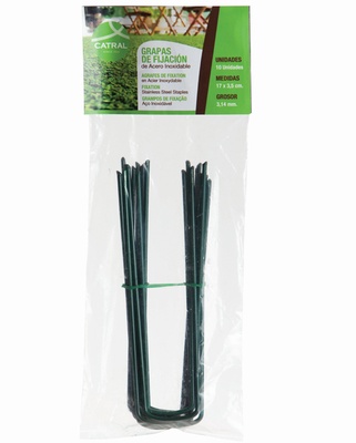 Grapa Fijacion acero Inox Pack 10uds