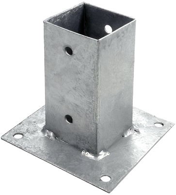 Anclaje Poste Cuadrado Madera 7x7