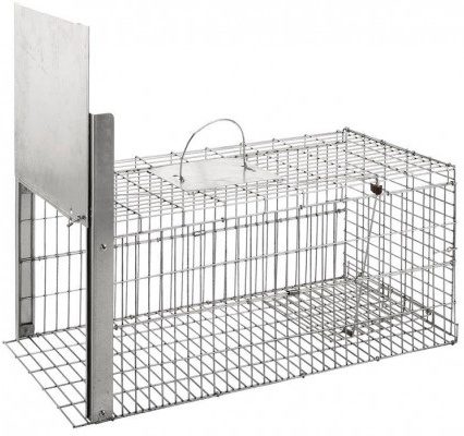 Cesto de Gatos Plegable Galvanizado