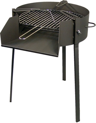 Barbacoa Redonda 60 cm con Soporte para Paella