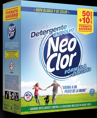 Detergente en Polvo Lavadora Neoclor 50+10 Env 3,75kg