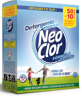 Detergente en Polvo Lavadora Neoclor 50+10 Env 3,75kg Detergente en Polvo Lavadora Neoclor 50+10 Env 3,75kg