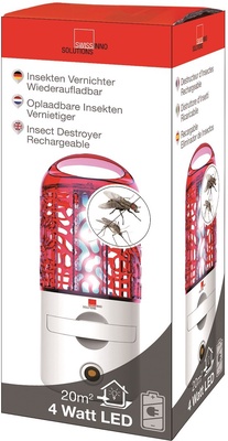 Lampara Recargable Mata Insectos Moscas y Mosquitos Led 4 Watt