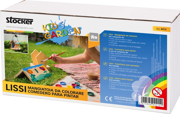 Lissi Comedero Pajaros para Pintar Kids Garden