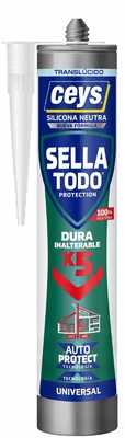 Silicona Neutra Sellatodo Translucido Cartucho 280 ml