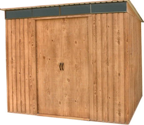 Caseta Metalica Jardin Duramax Modelo Skylight  Pent Roof 8x6