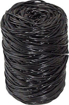 Macarron Atar Negro Bobina 2,5 mm - 200 m - Negro