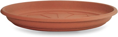Plato Naxos Plastico Marron 20cm