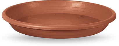Plato Cilindro Plastico Marron 19cm