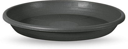 Plato Cilindro Plastico Antracita 28cm