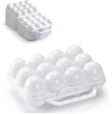 Huevera Plastico blanca