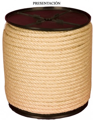 Cuerda Sisal Pita Ca�amo / Maroma 4 Cordones 8 mm ( Metro )
