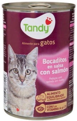 Tandy Gato Bocadito Salmon 415 gr.
