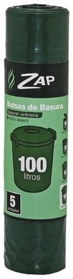 Bolsa Basura Zap Especial Jardineria 85x105 cm 5uds