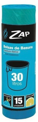Bolsa Basura Zap Limon 15u*30l 