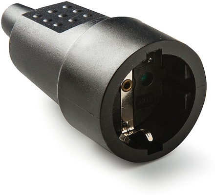 Base Tt 10a-250v Caucho Negro Duolec