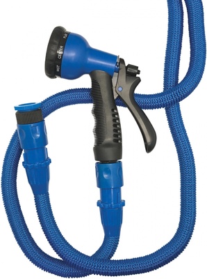 Xpansy Pro - Manguera Extensible de 7,5 Metros, Se Ampl�a de 2,5 a 7,5 metros con la Presi�n del Agua, Azul