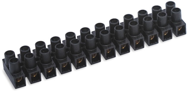 Regleta Conexion 2.5mm 24a Negro Duolec