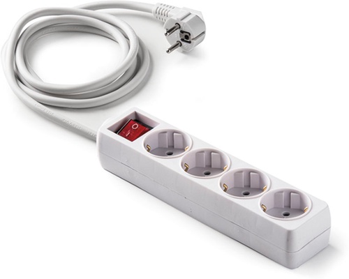 Base Multiple Regleta con Interruptor 4 Tomas T/t 1,5 m